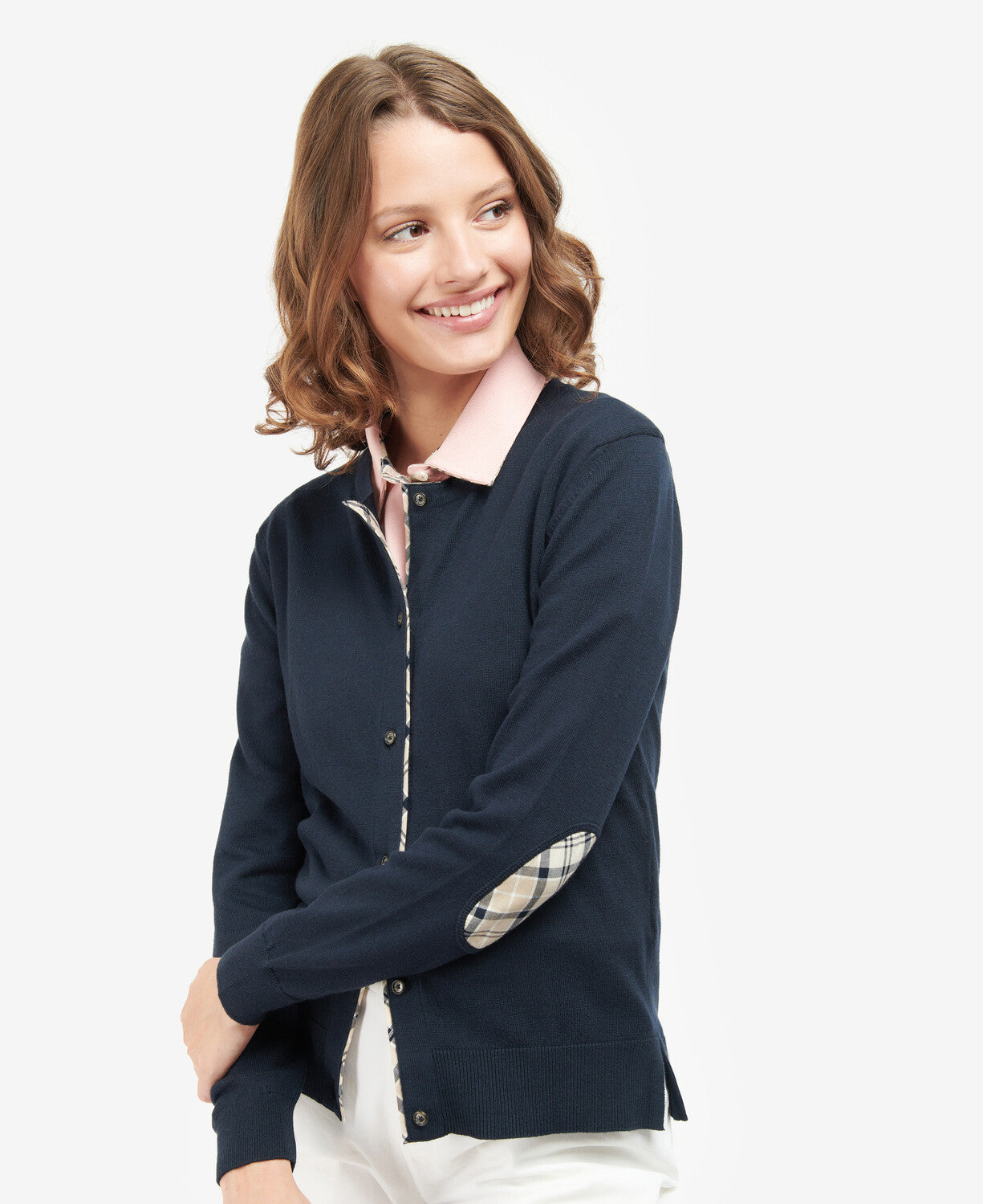 Barbour Bredon Knit Cardigan - Navy/Indigo Tartan