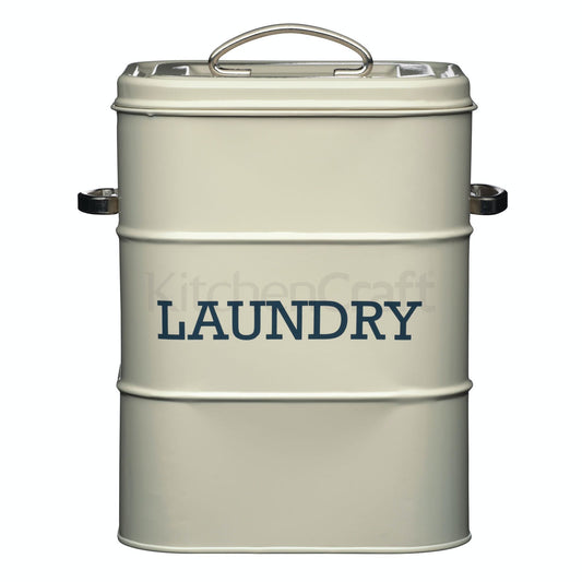 Living Nostalgia Antique Cream Laundry Tin
