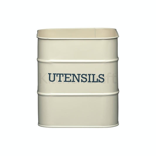 Living Nostalgia Antique Cream Utensil Pot