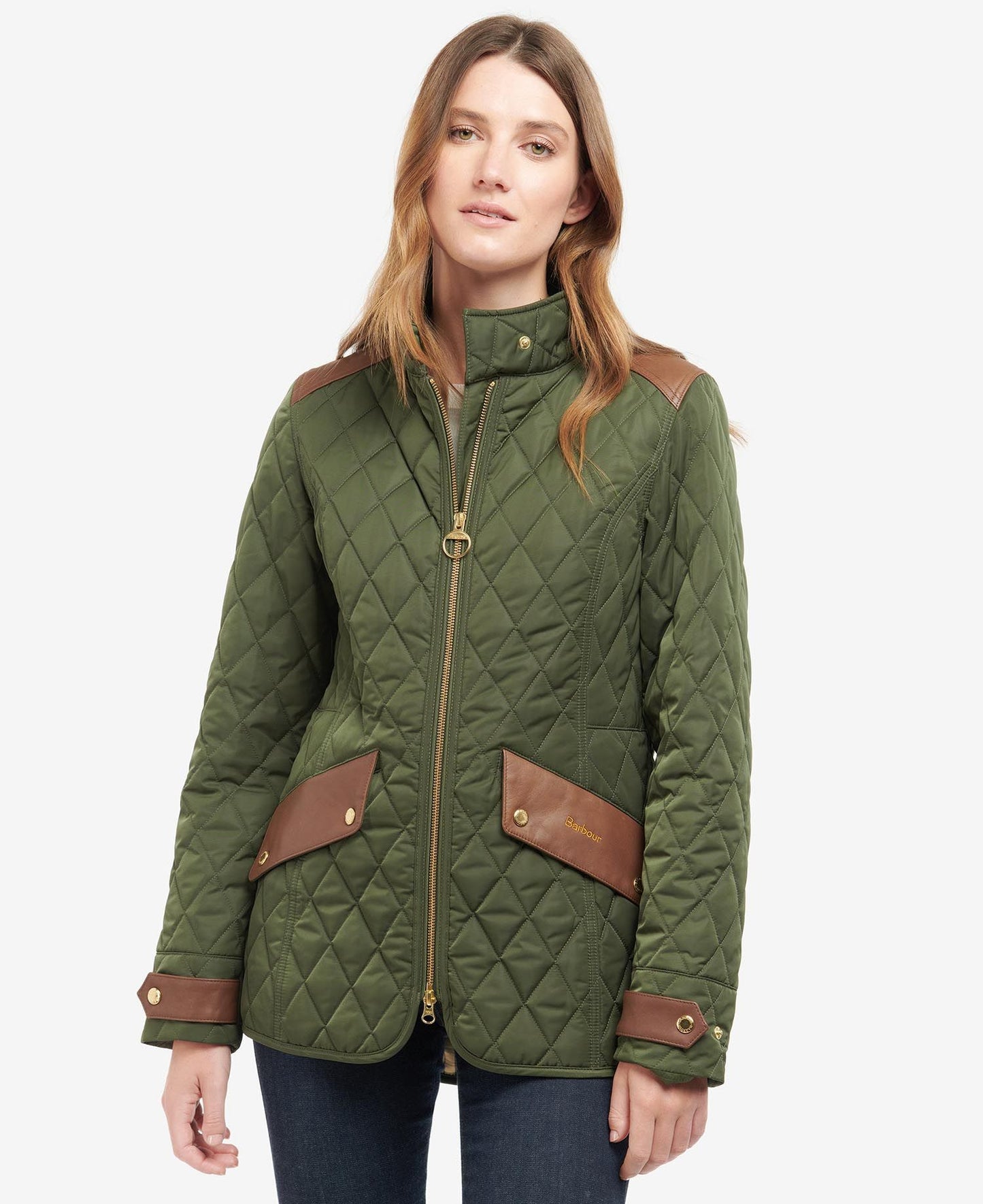 Barbour Premium Cavalry Quilted Jacket - Olive/Ancient