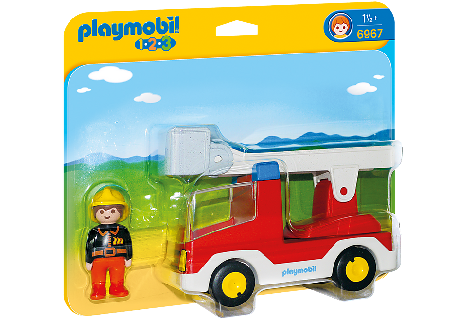 Playmobil 1.2.3 Ladder Unit Fire Truck 6967