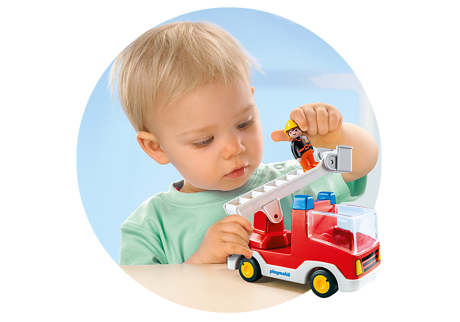 Playmobil 1.2.3 Ladder Unit Fire Truck 6967