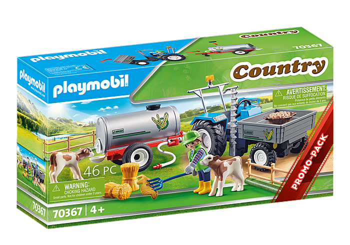 Playmobil Country Loading Tractor with Water Tank