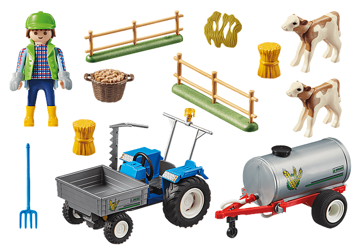 Playmobil Country Loading Tractor with Water Tank