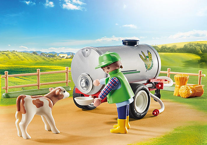 Playmobil Country Loading Tractor with Water Tank