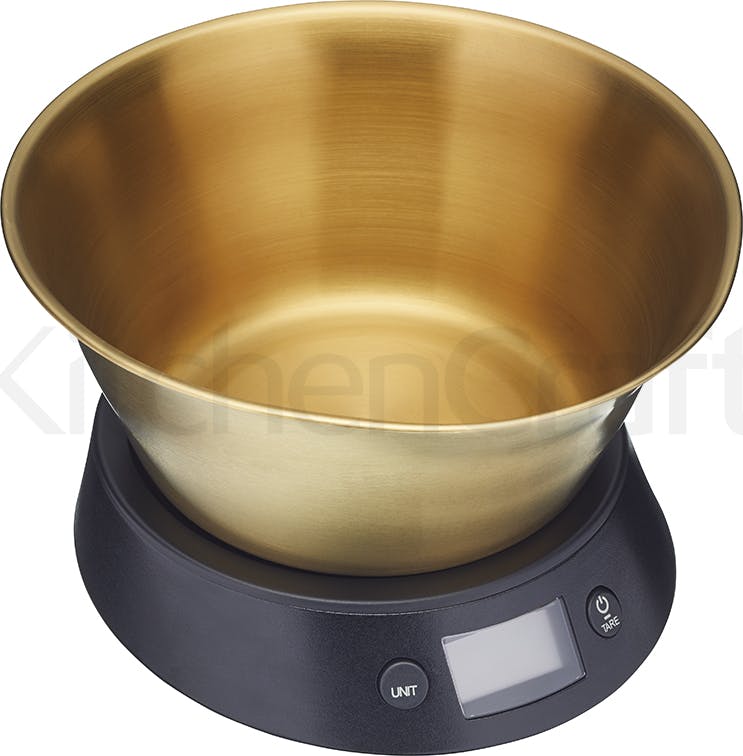 MasterClass Electronic Scales with Brass Finish Bowl