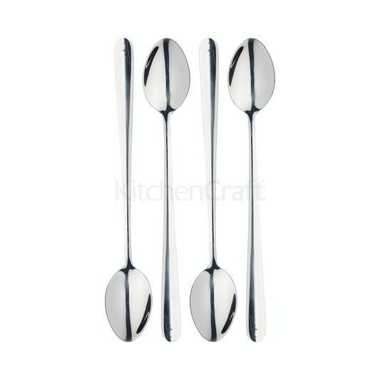 MasterClass Stainless Steel Latte Spoons 4-Pack