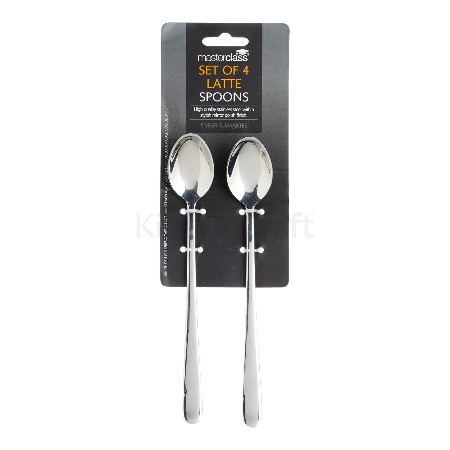 MasterClass Stainless Steel Latte Spoons 4-Pack