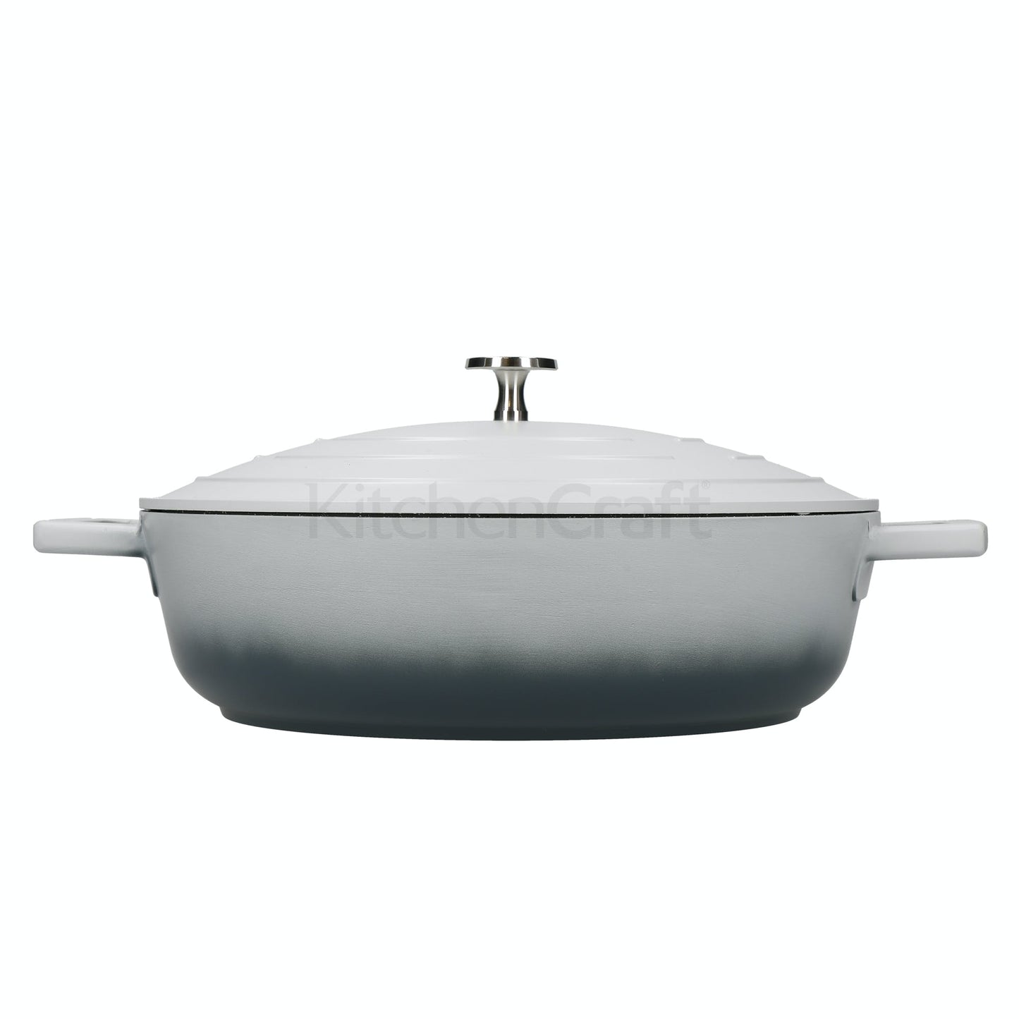 MasterClass Cast Aluminium Shallow Casserole Dish with Lid 4L