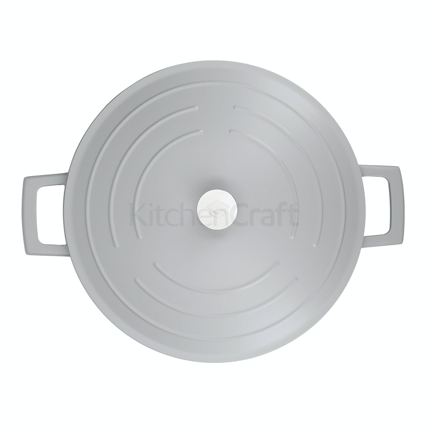 MasterClass Cast Aluminium Shallow Casserole Dish with Lid 4L