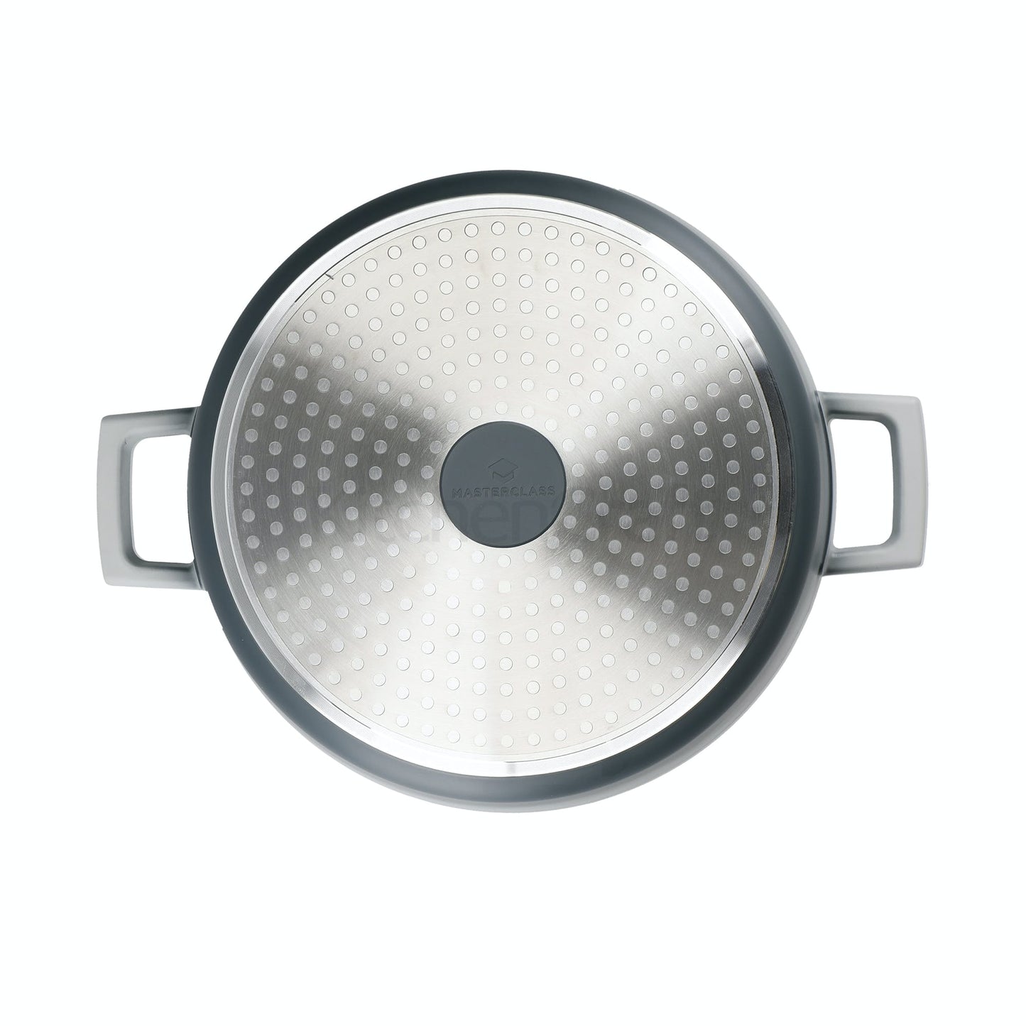 MasterClass Cast Aluminium Shallow Casserole Dish with Lid 4L