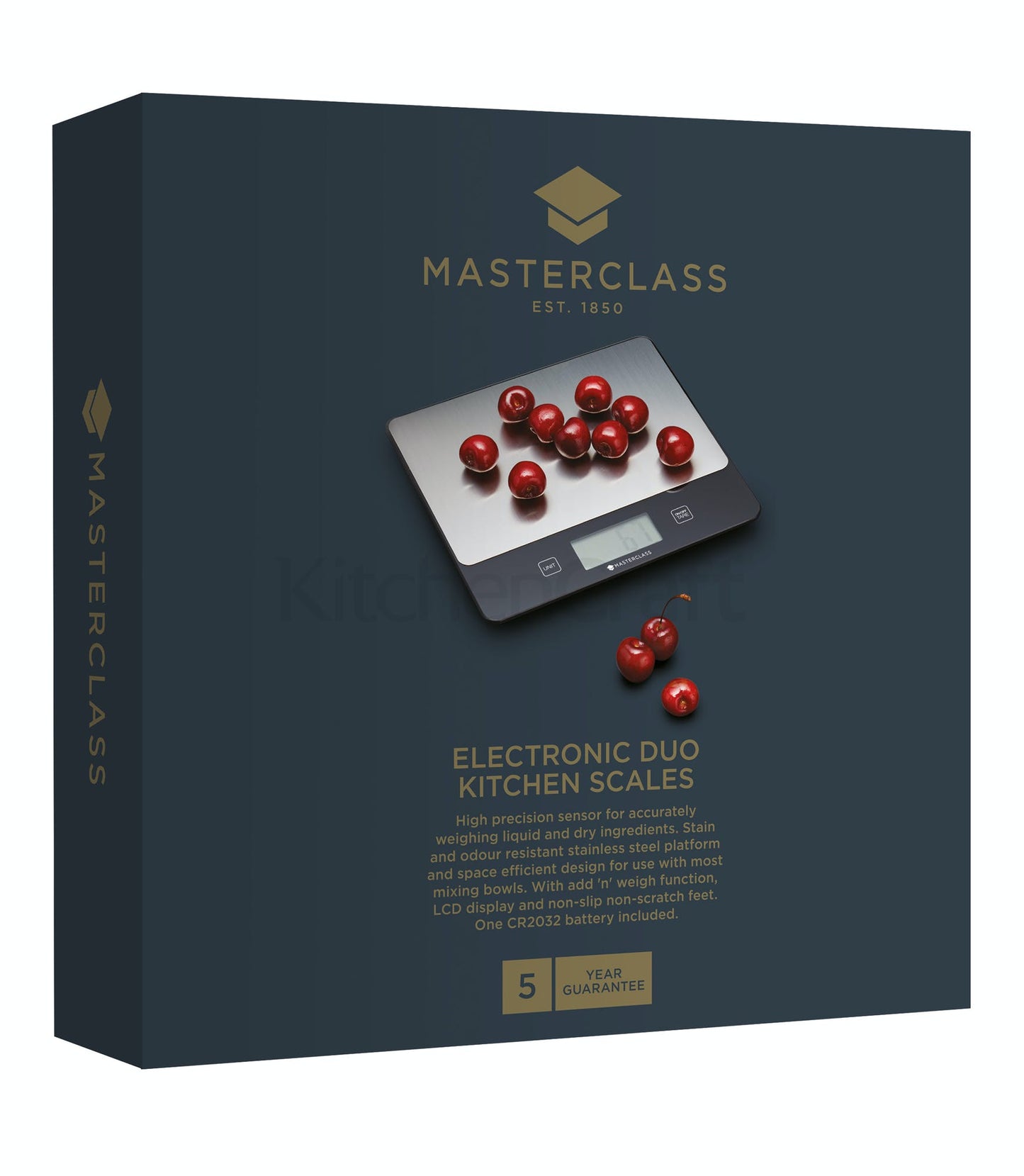 MasterClass Electronic Duo Kitchen Scales Steel Finish