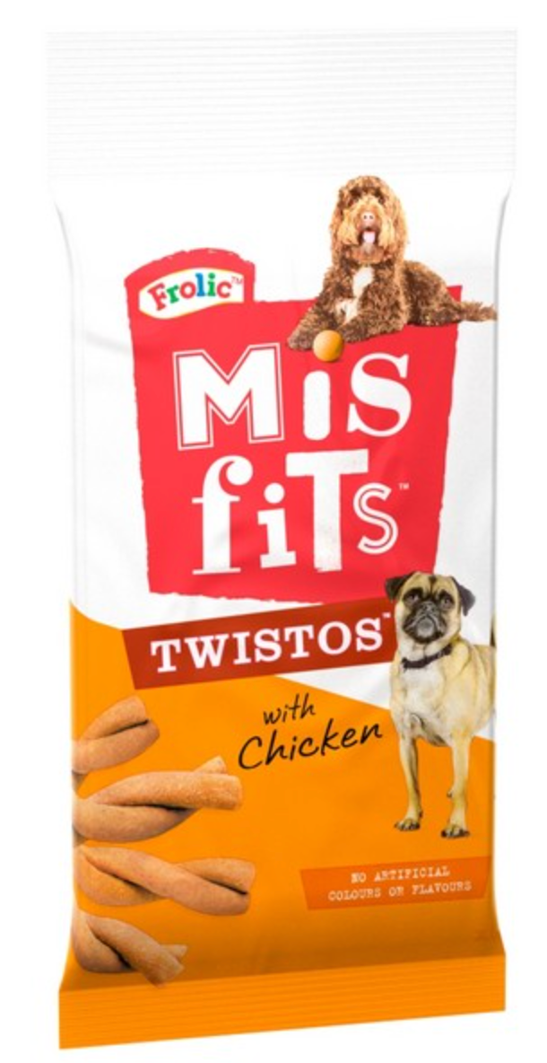 Misfits Twistos Dog Treats with Chicken 105g 