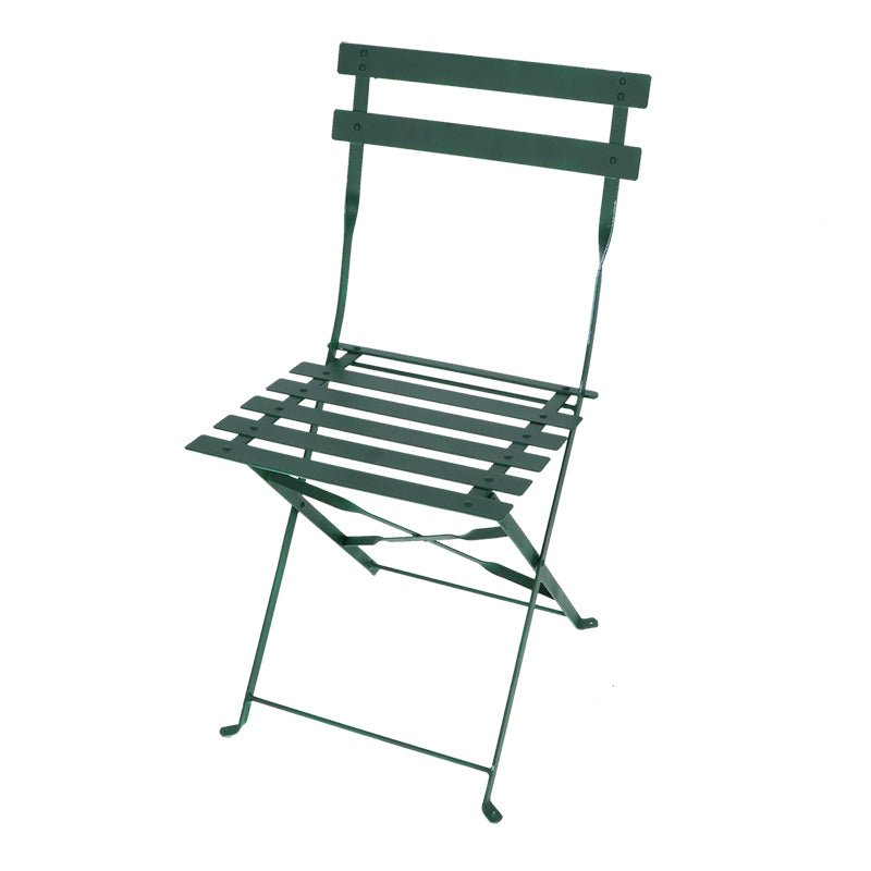 Fallen Fruits French Bistro Metal Chair Green