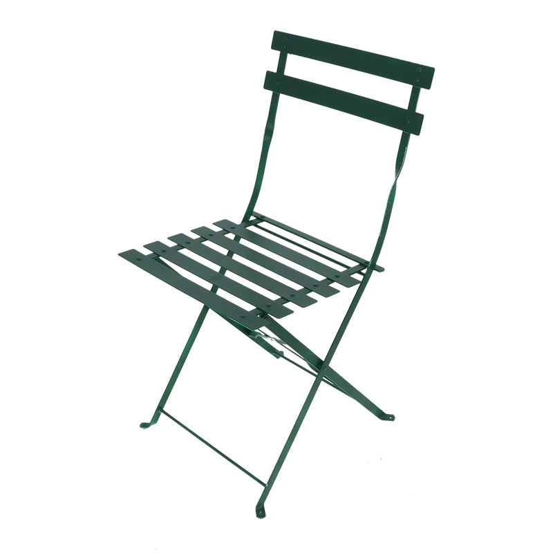 Fallen Fruits French Bistro Metal Chair Green