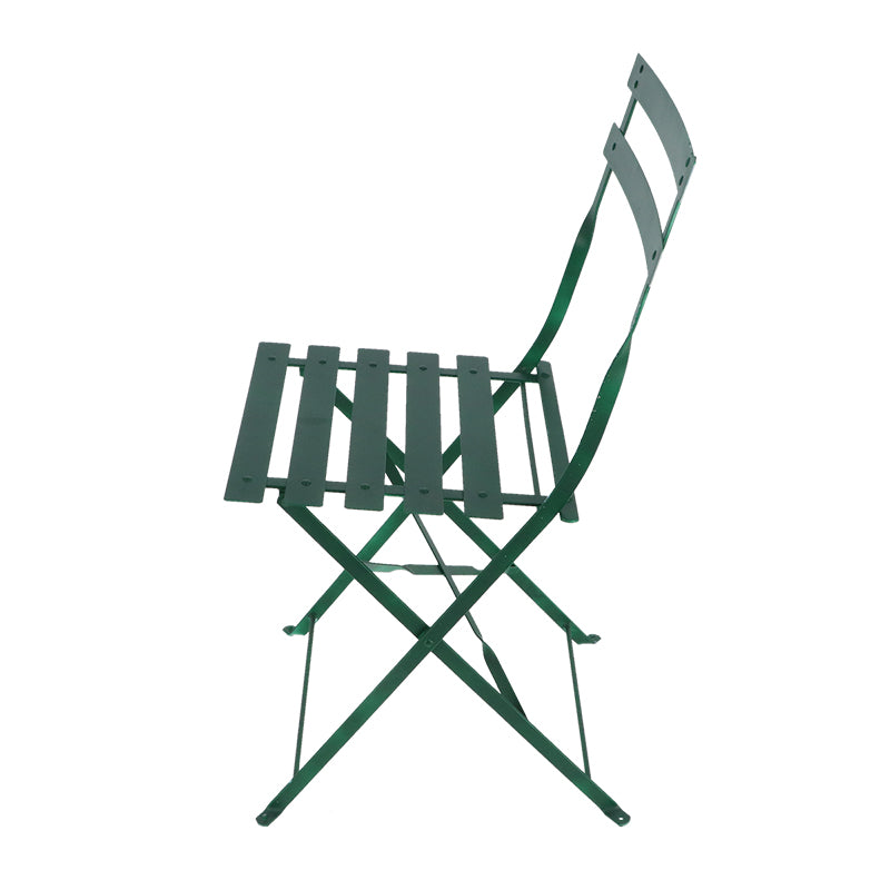Fallen Fruits French Bistro Metal Chair Green