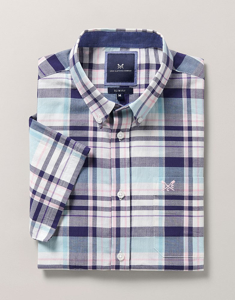 Crew Clothing Bickleigh Short Sleeve Bold Check Shirt