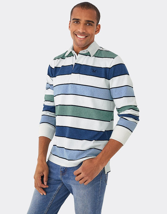 Crew Clothing Sea Foam Rugby Shirt