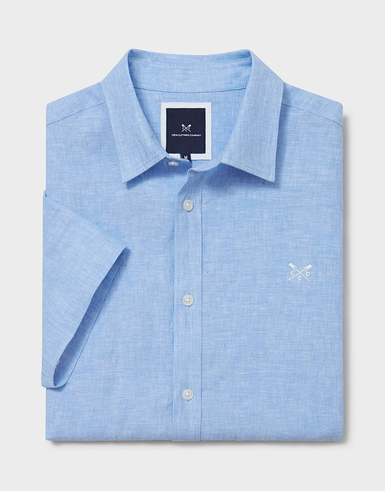 Crew Clothing Short-Sleeve Linen Shirt