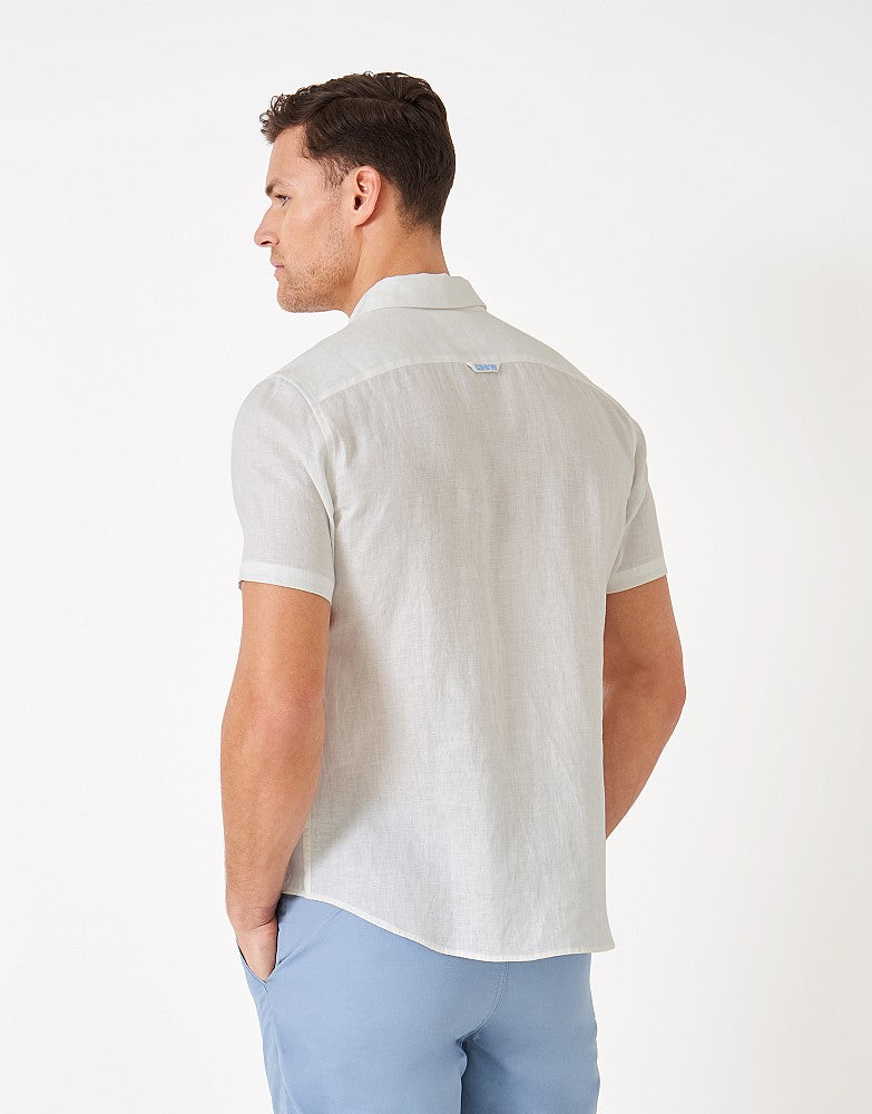 Crew Clothing Short-Sleeve Linen Shirt