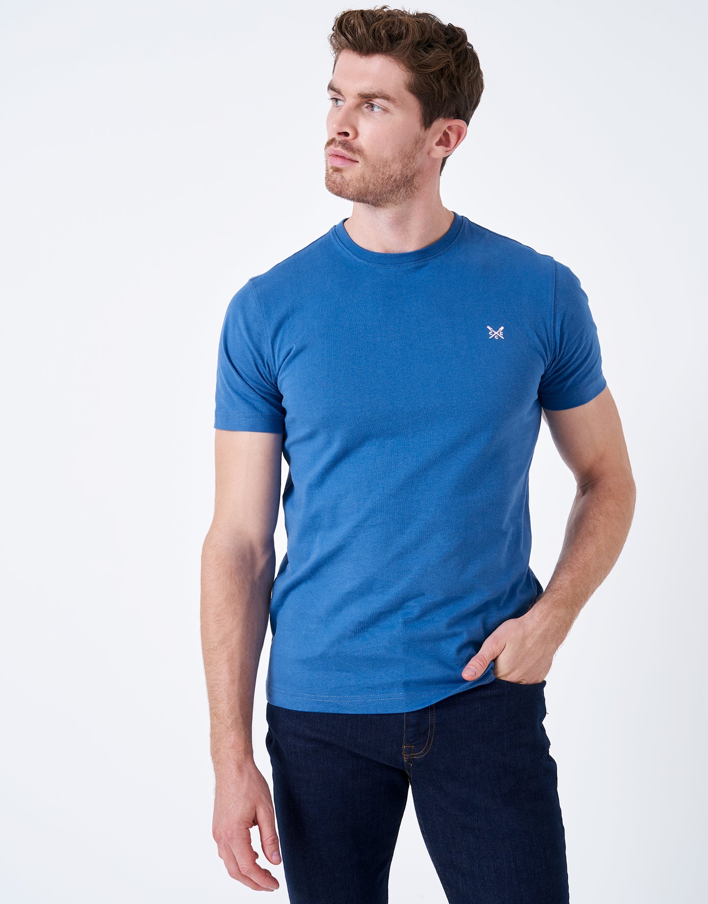Crew Clothing Classic T Shirt - Cobalt Blue