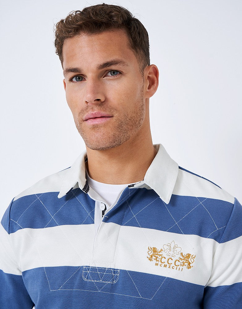 Crew Clothing Vintage Stripe Rugby Shirt