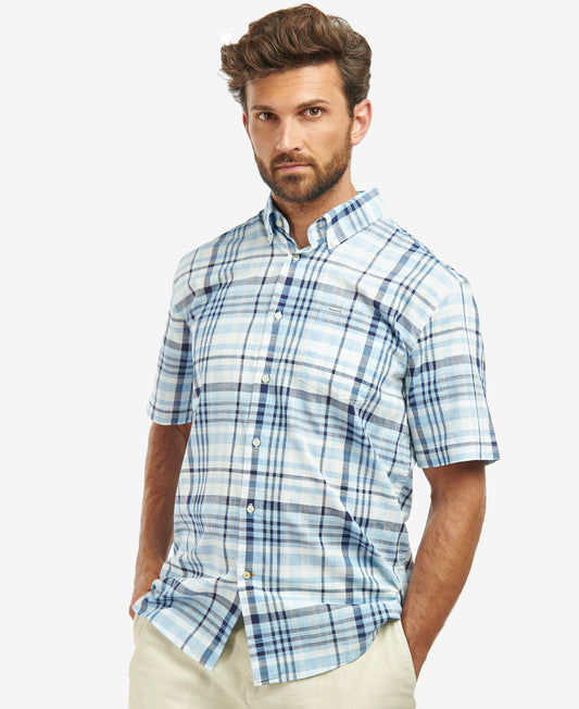 Barbour Hartley Regular Short Sleeve Shirt - Sky