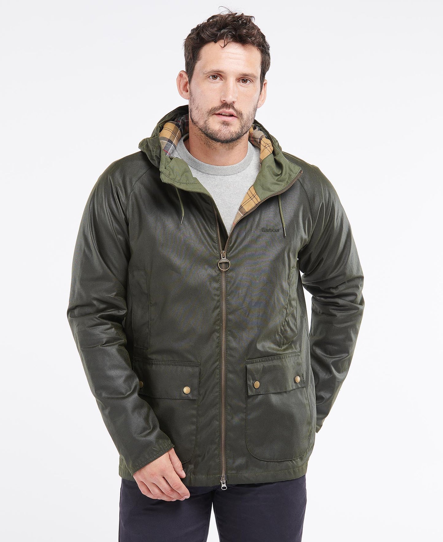 Barbour Hooded Domus Wax Jacket