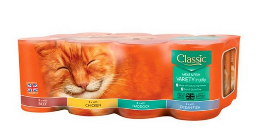 Butcher's Classic Cat Can Variety Mixed 12x400g 