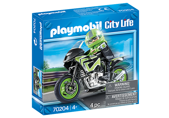 Playmobil City Life Motorcycle with Rider