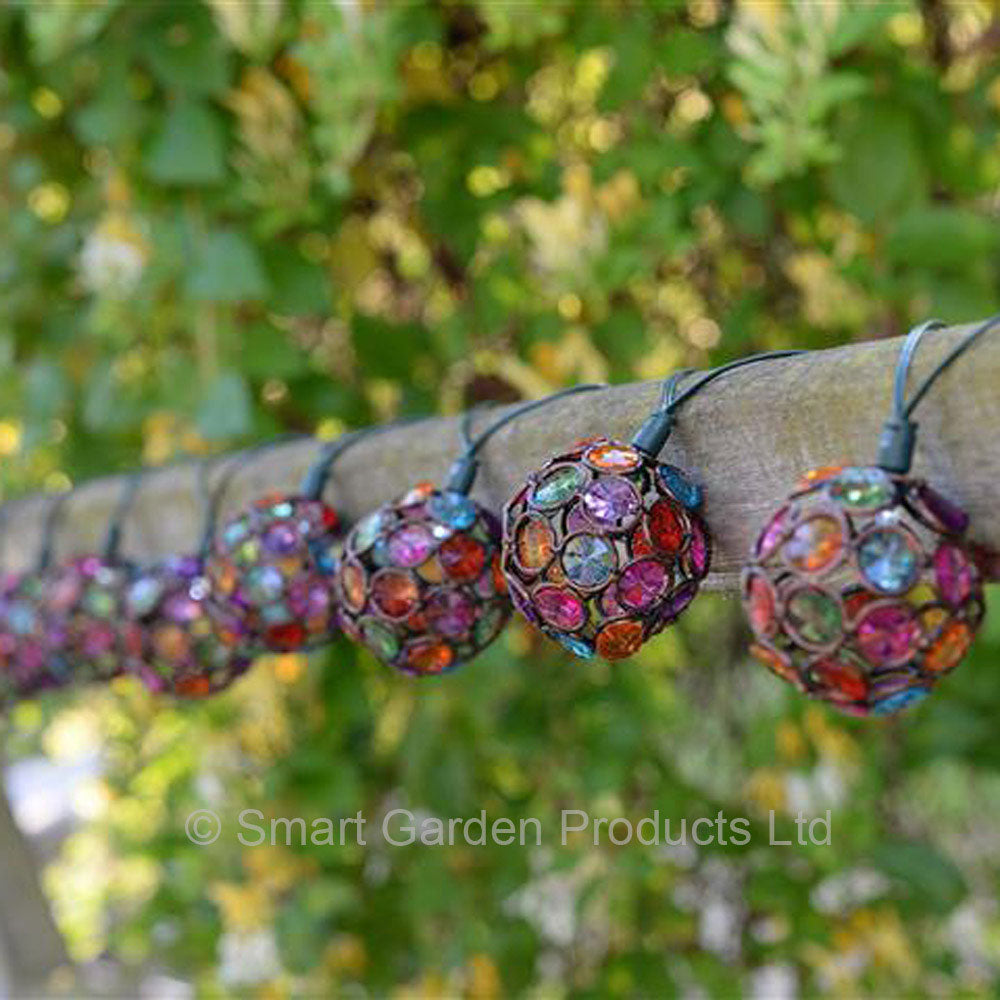 Smart Solar 10 Multi Glow Gem String Lights