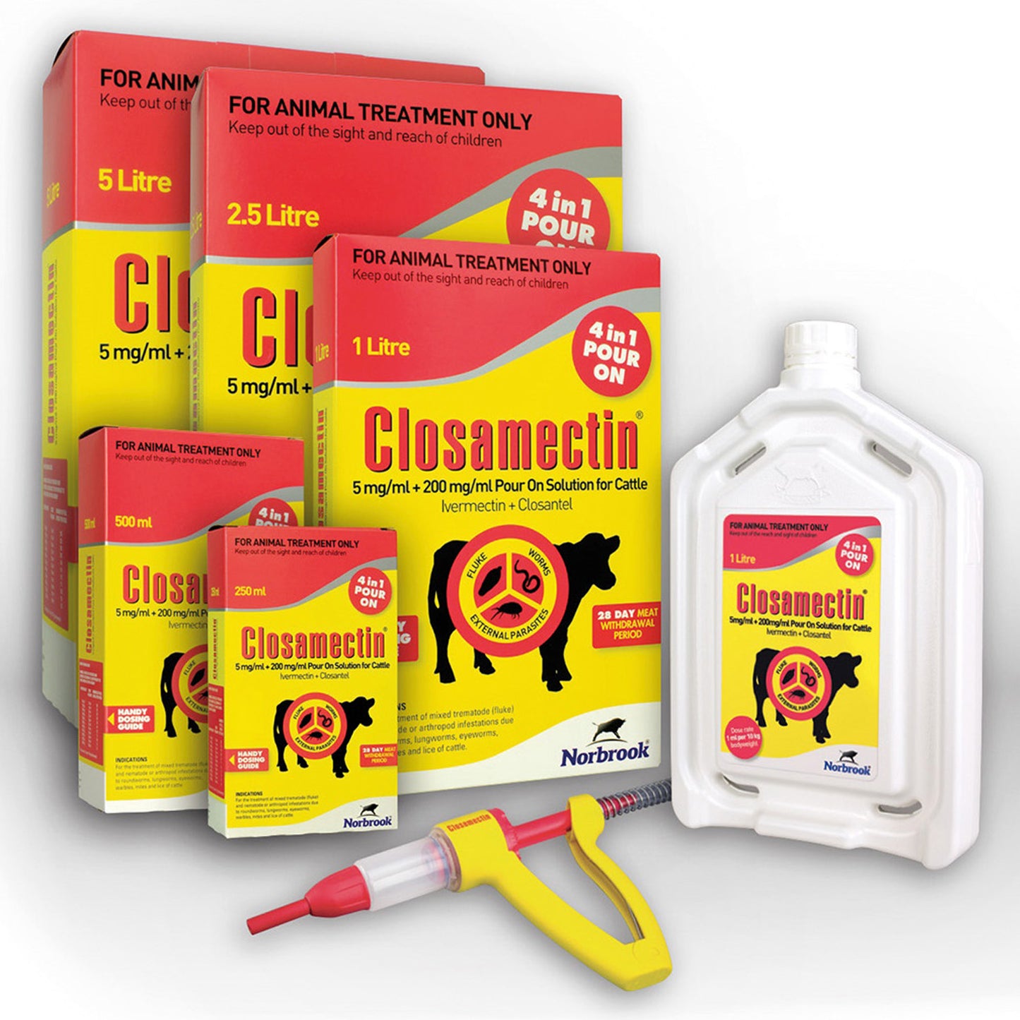 Closamectin Pour-on Solution for Cattle