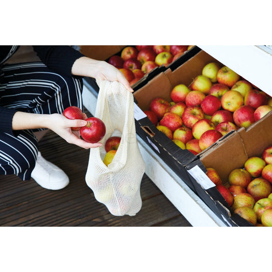 KitchenCraft Natural Elements Eco-Friendly 3 Drawstring Produce Bags