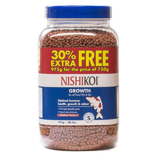 Nishikoi Growth 975g Small Pellets (30% Extra Free)