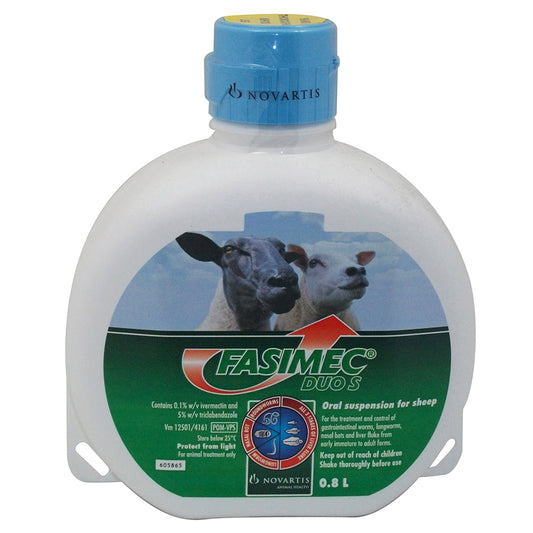 Fasimec Duo 50 mg/ml + 1 mg/ml Oral Suspension for Sheep