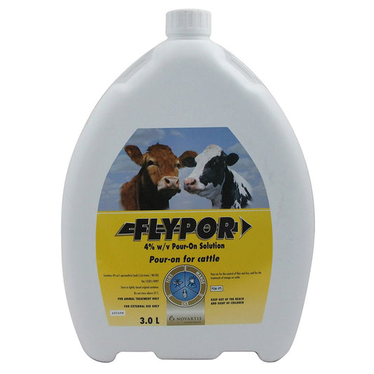 Flypor 4% w/v Pour-on Solution for Cattle