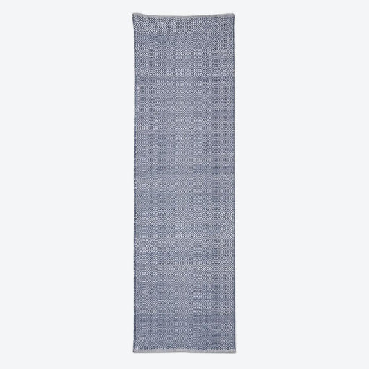 Weaver Green Navy Diamond Runner Rug 240 x 70cm