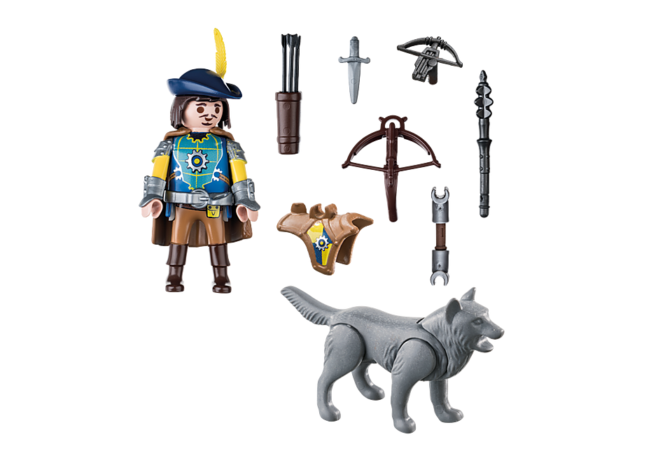 Playmobil Novelmore Crossbowman with Wolf