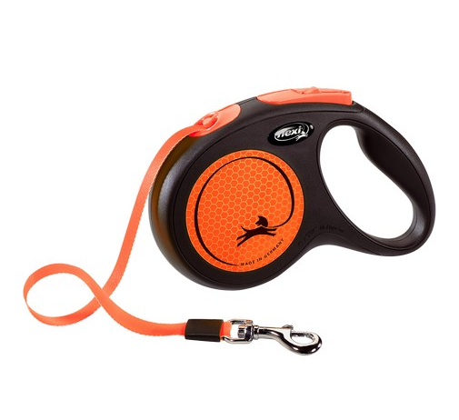 Flexi Lead Neon Medium Tape 5m Orange