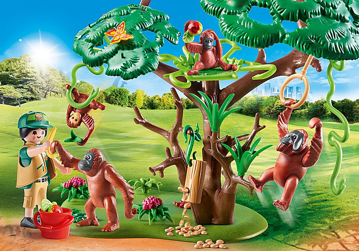 Playmobil Family Fun Orangutans with Tree