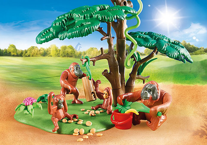 Playmobil Family Fun Orangutans with Tree