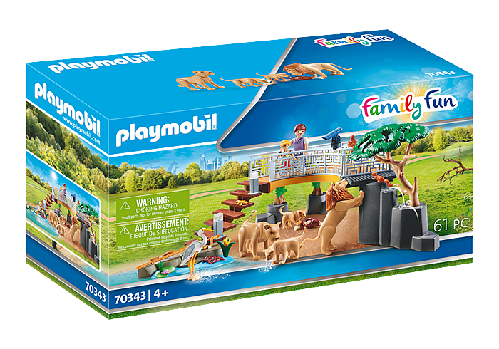 Playmobil Family Fun Outdoor Lion Enclosure