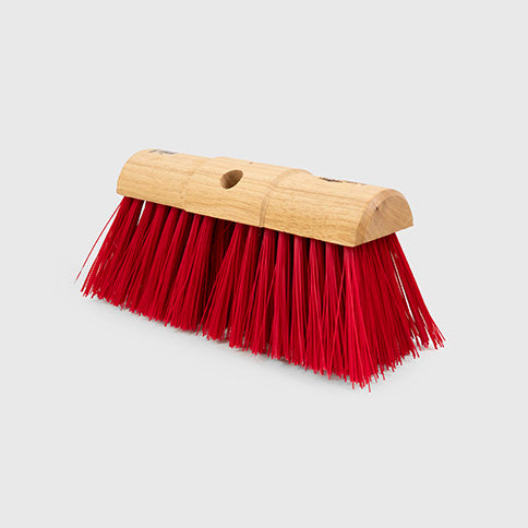 Hillbrush Industrial Stiff 330mm Yard Broom Red