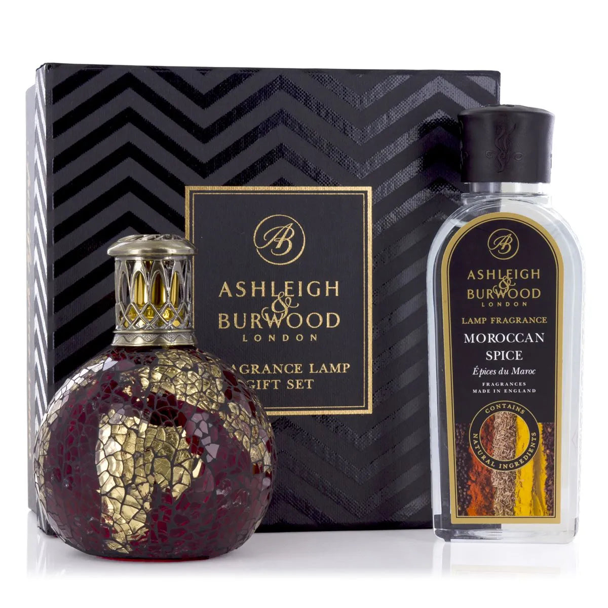 Ashleigh & Burwood Gift Set Dragon's Eye Lamp & Moroccan Spice 250ml