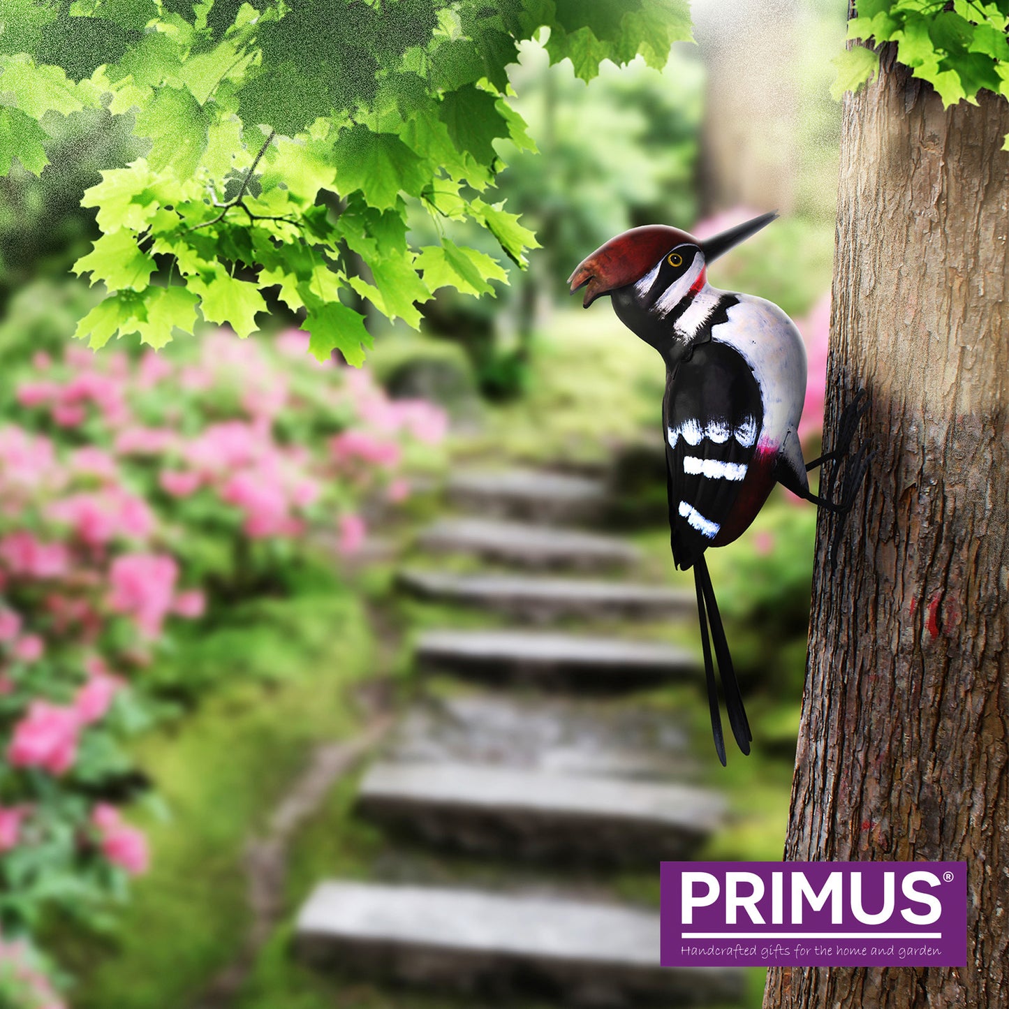 Primus Woodpecker Metal with Fixing Hole