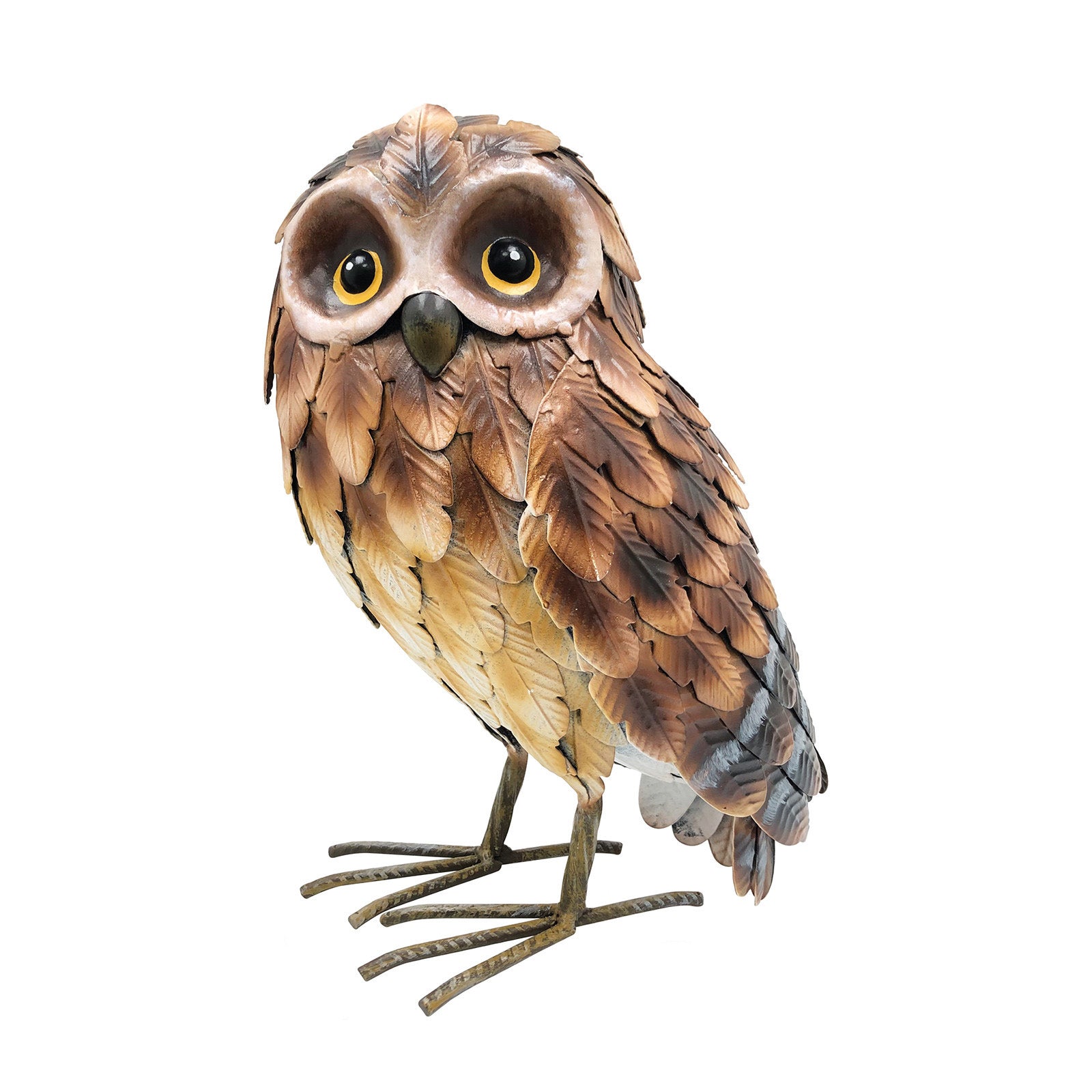 Primus Large Standing Metal Brown Owl 35cm x 24cm
