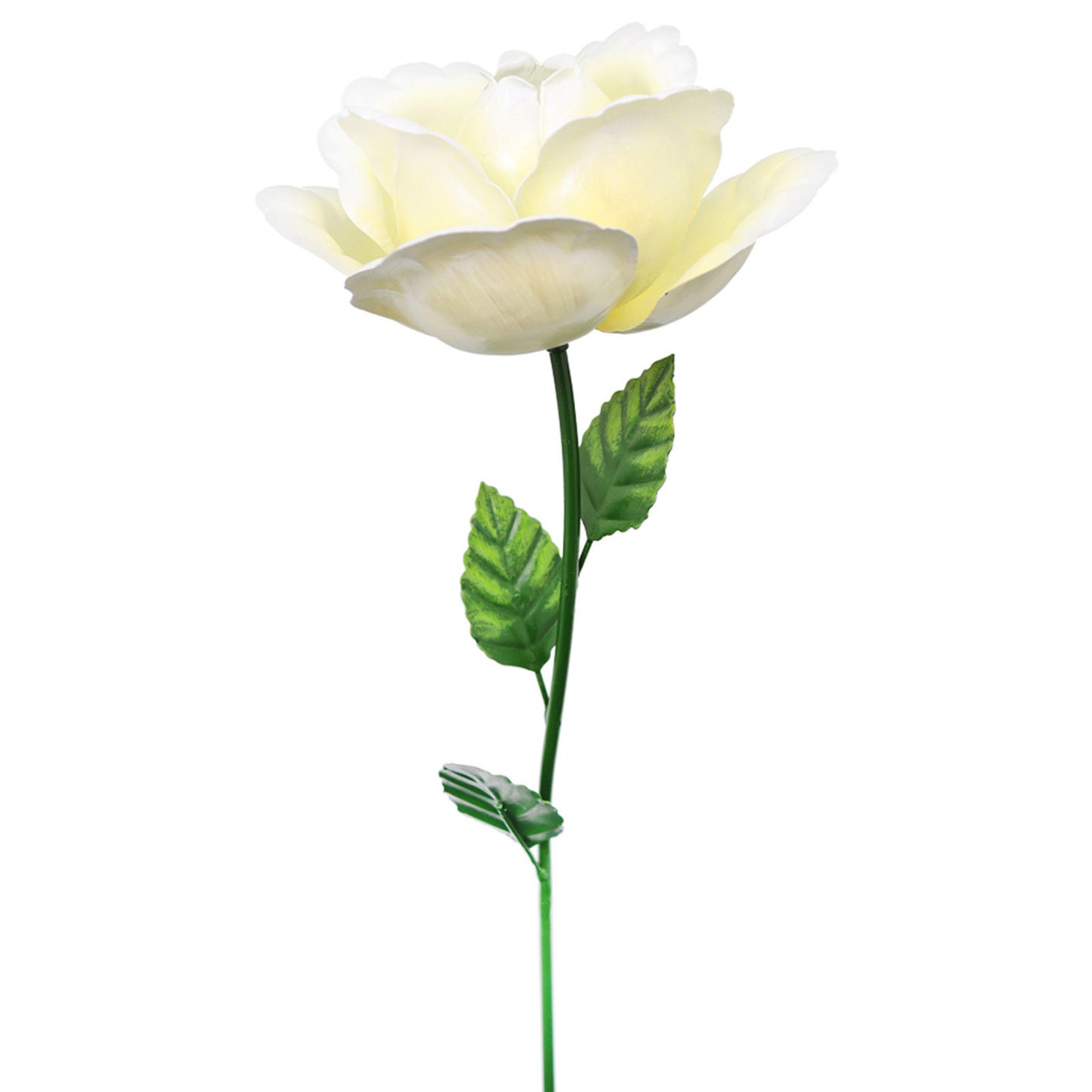 Primus Medium Metal White Rose Garden Stake 82cm