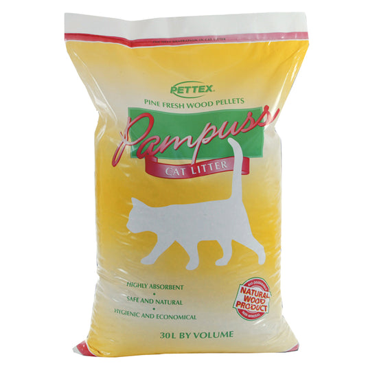 Pettex Pampuss Wood Base Cat Litter 30L