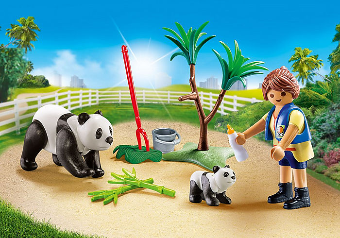 Playmobil City Life Panda Caretaker Carry Case