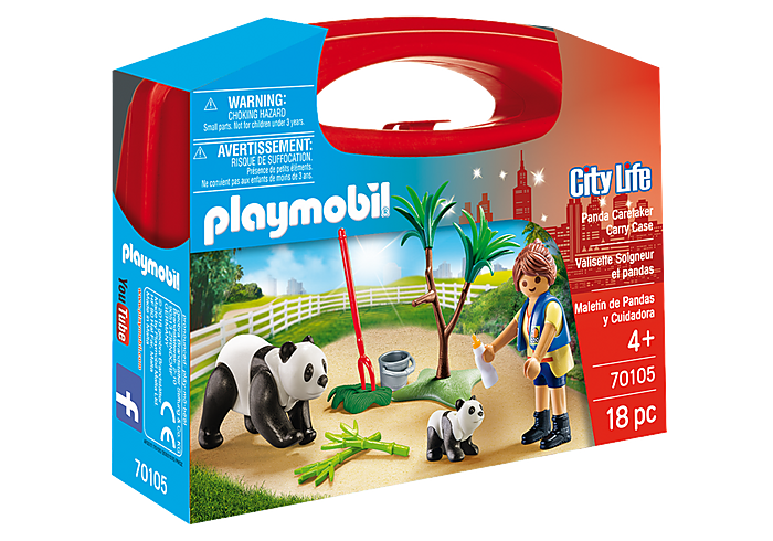 Playmobil City Life Panda Caretaker Carry Case